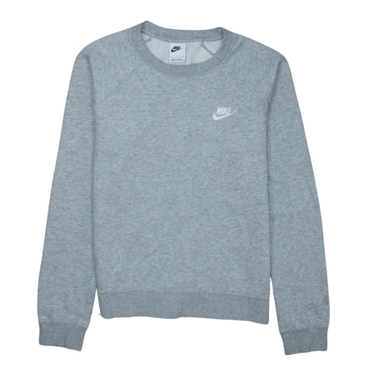 Nike Men's Grey Crew Neck Pullover Sweatshirt Size S