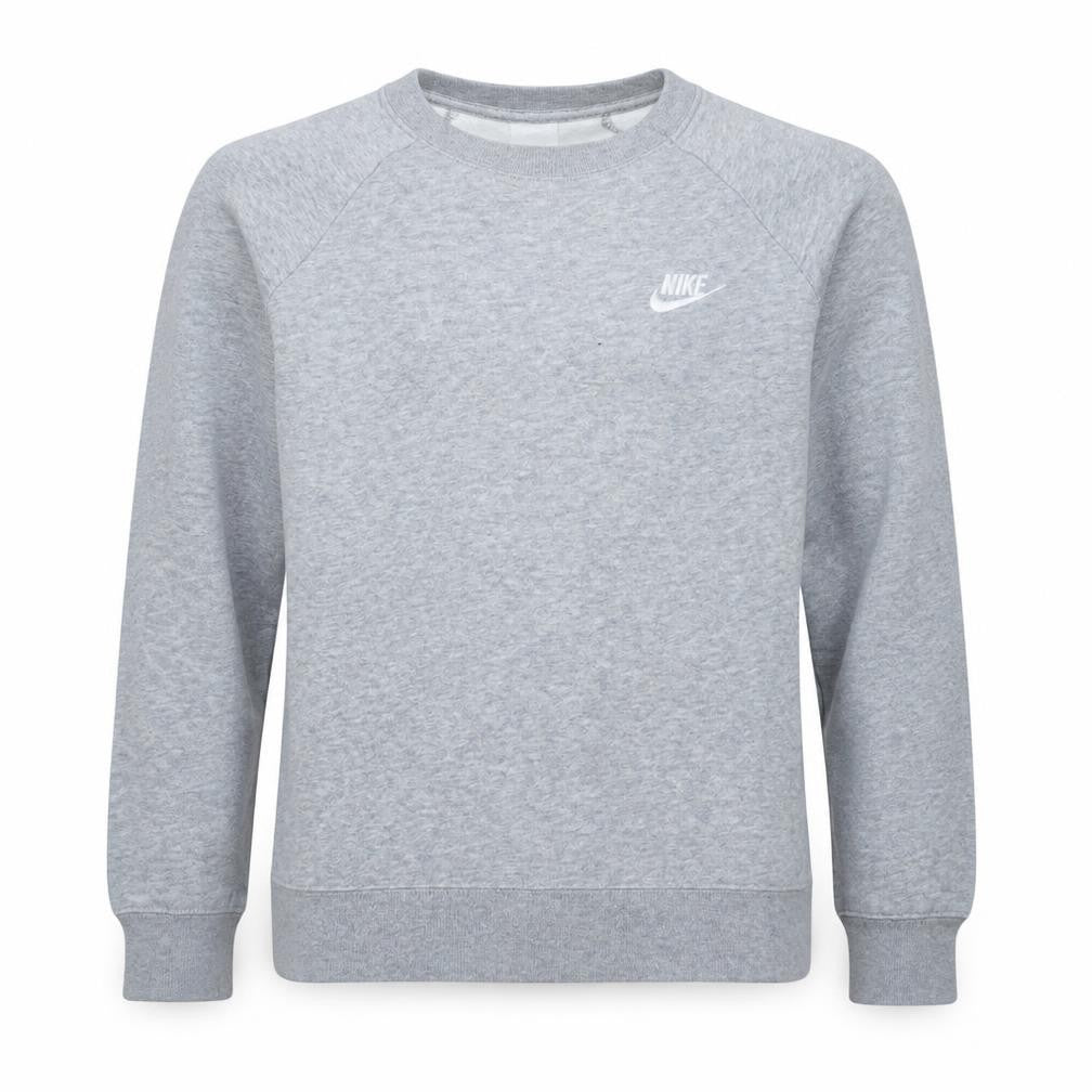 Nike Men's Grey Crew Neck Pullover Sweatshirt Size S