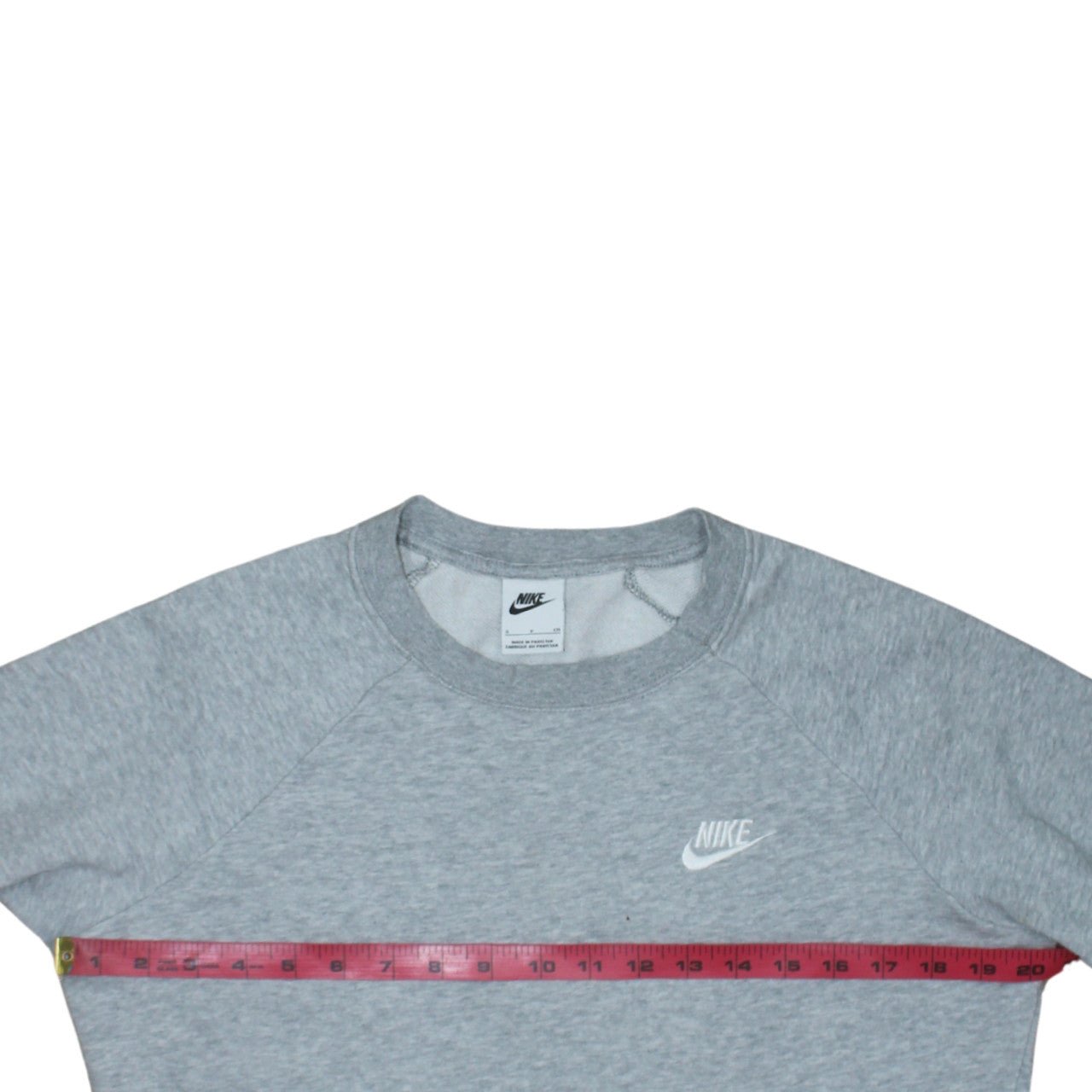 Nike Men's Grey Crew Neck Pullover Sweatshirt Size S