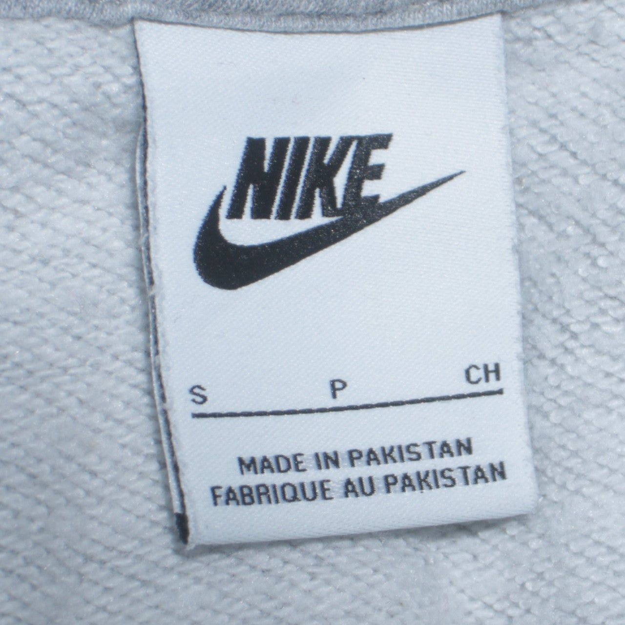 Nike Men's Grey Crew Neck Pullover Sweatshirt Size S