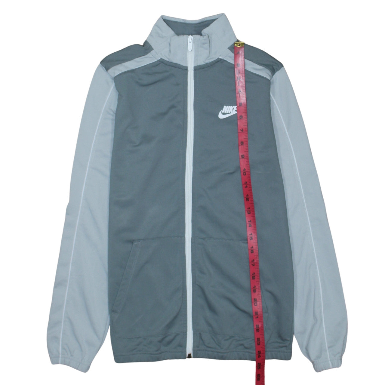 Nike Boys Grey XL Track Jacket Lightweight Zip Activewear Top