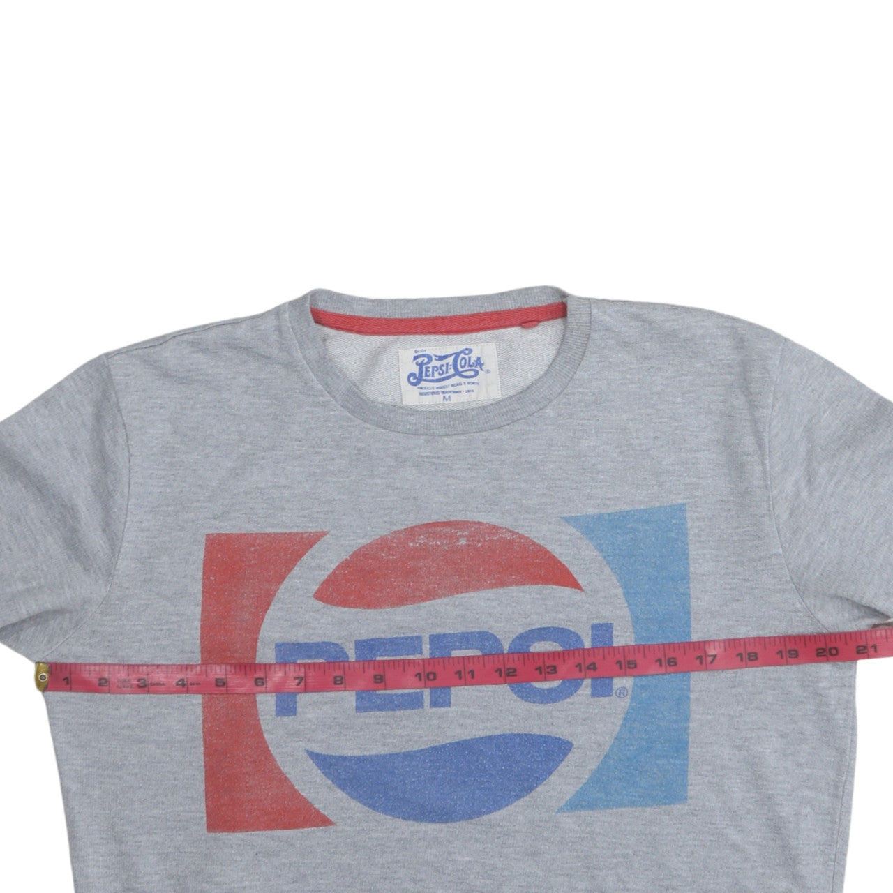 Cedar Wood State Men's Grey Pepsi Logo Sweatshirt Size M Regular Fit