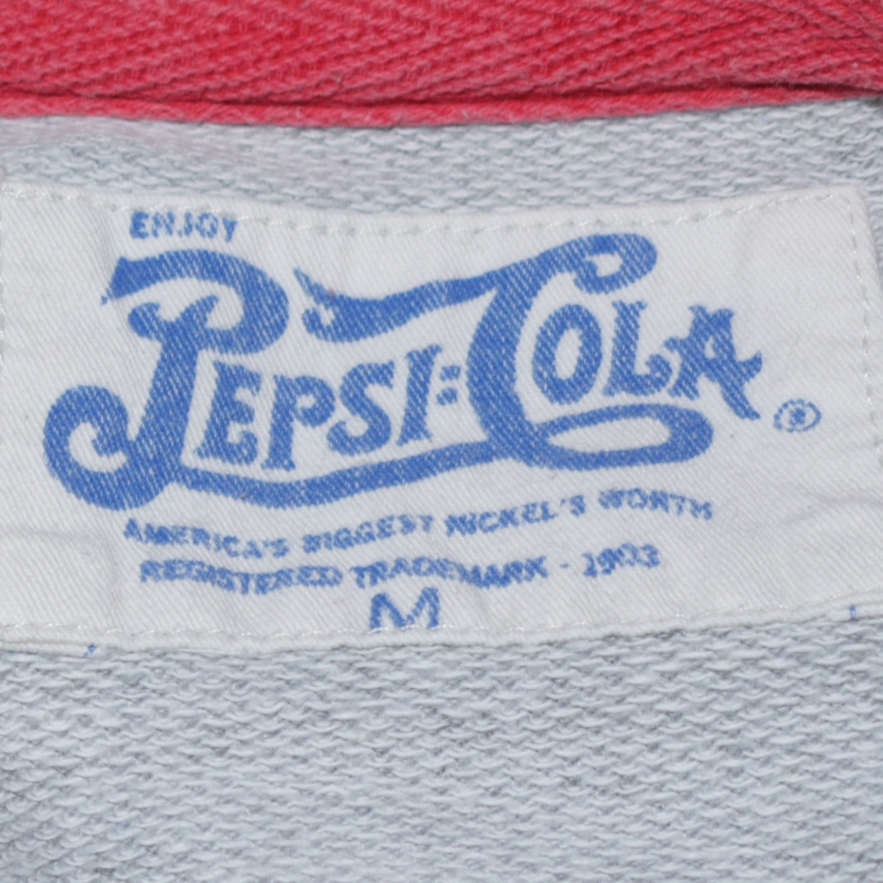 Cedar Wood State Men's Grey Pepsi Logo Sweatshirt Size M Regular Fit