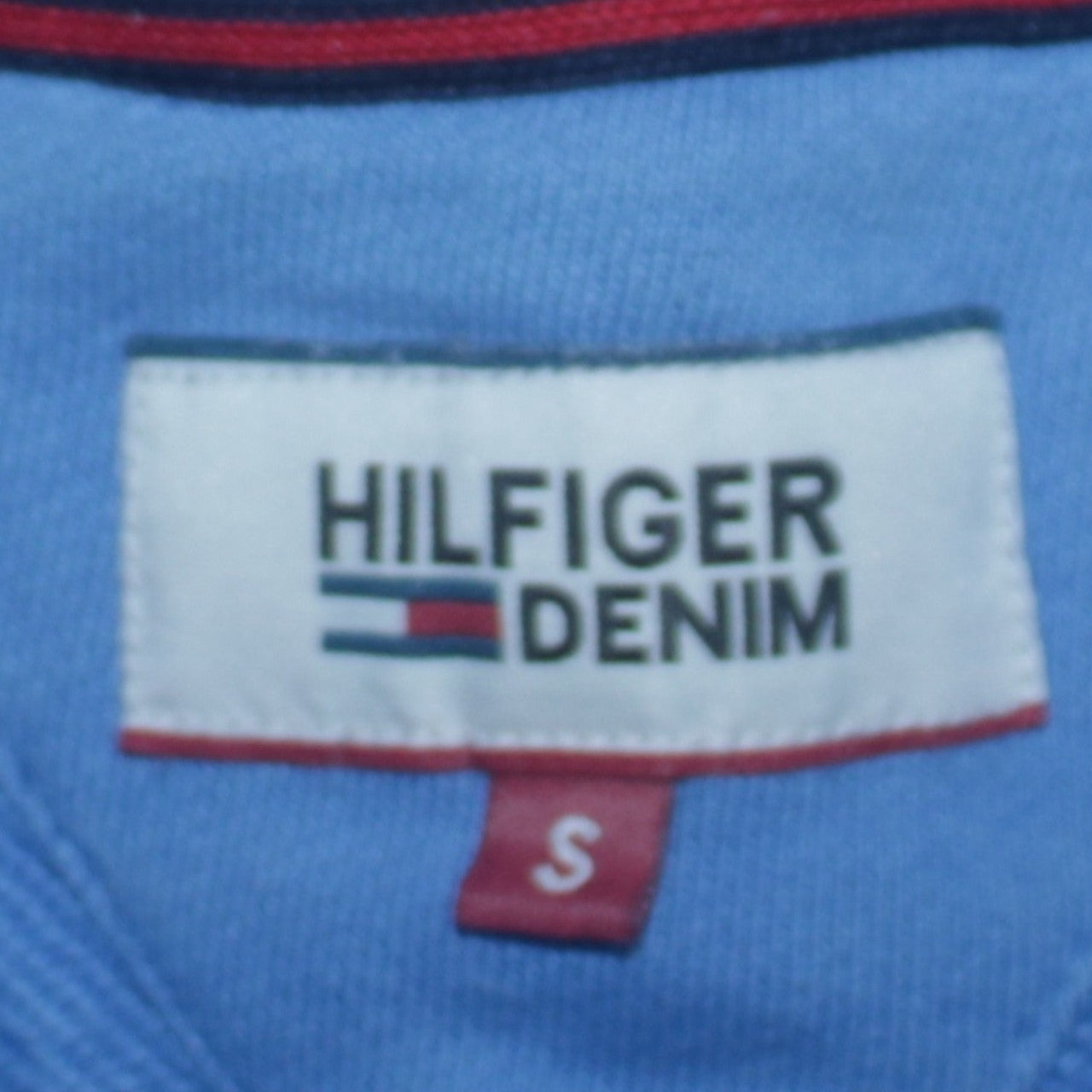 Tommy Hilfiger Men's Blue Pullover Hoodie Size S Graphic Print