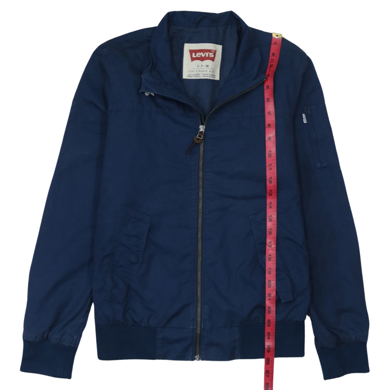 Levi's Men's Blue Small Bomber Jacket Lightweight Full Zip