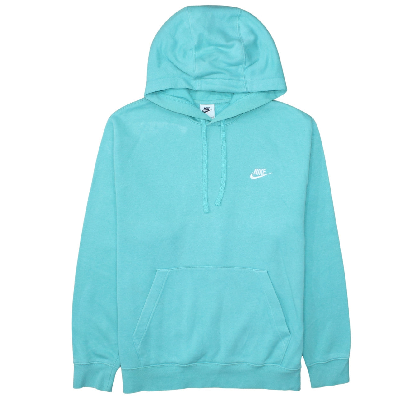 Nike Men's Blue Pullover Hoodie Size L Regular Fit Fleece Sweatshirt