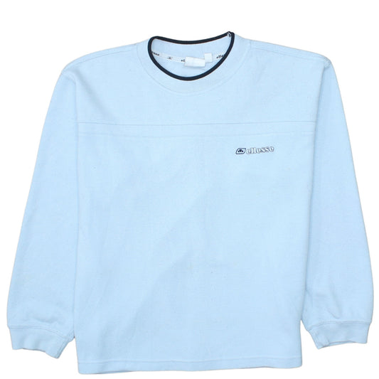 Ellesse Women Blue Crew Neck Pullover Sweatshirt Size 14