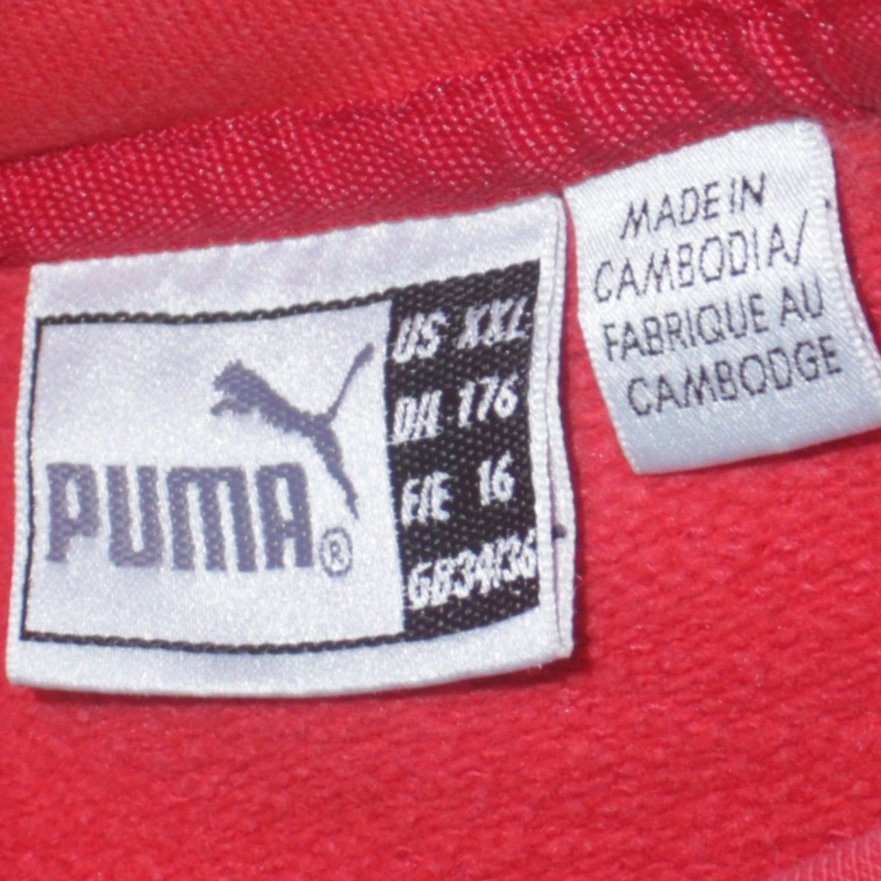 Puma Mens Red Crew Neck Logo Sweatshirt Size 2XL