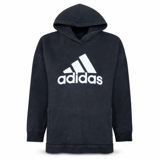 Adidas Women Black Pullover Hoodie Small Logo Sportswear