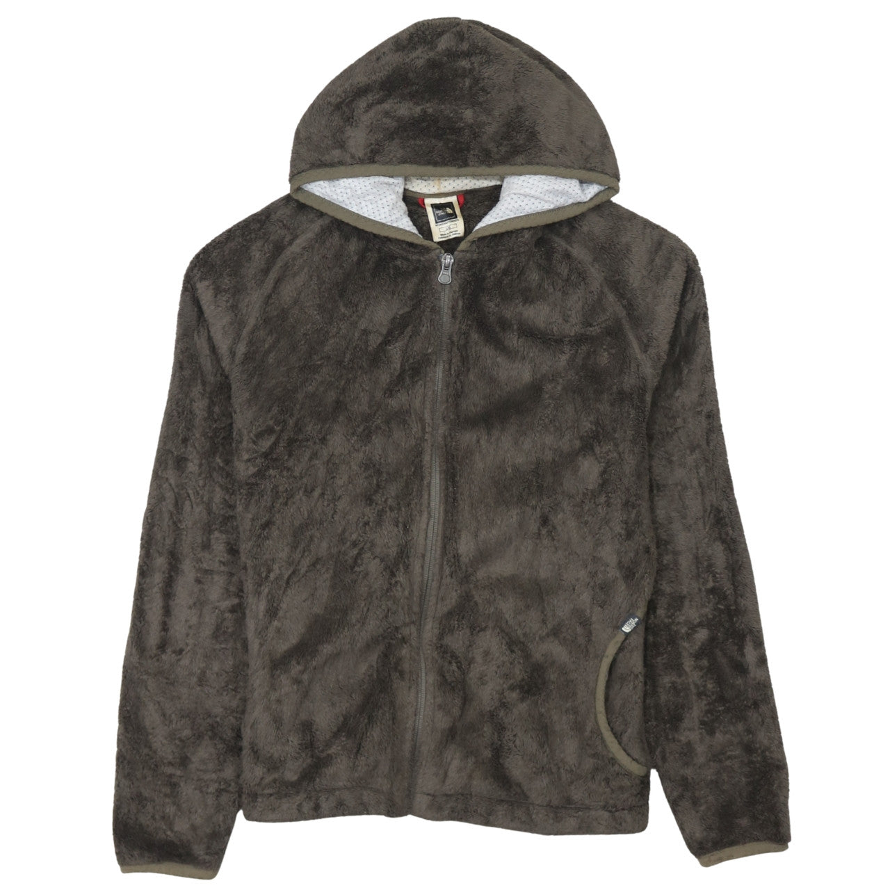 The North Face Womens Brown Full Zip Fleece Hoodie Size L