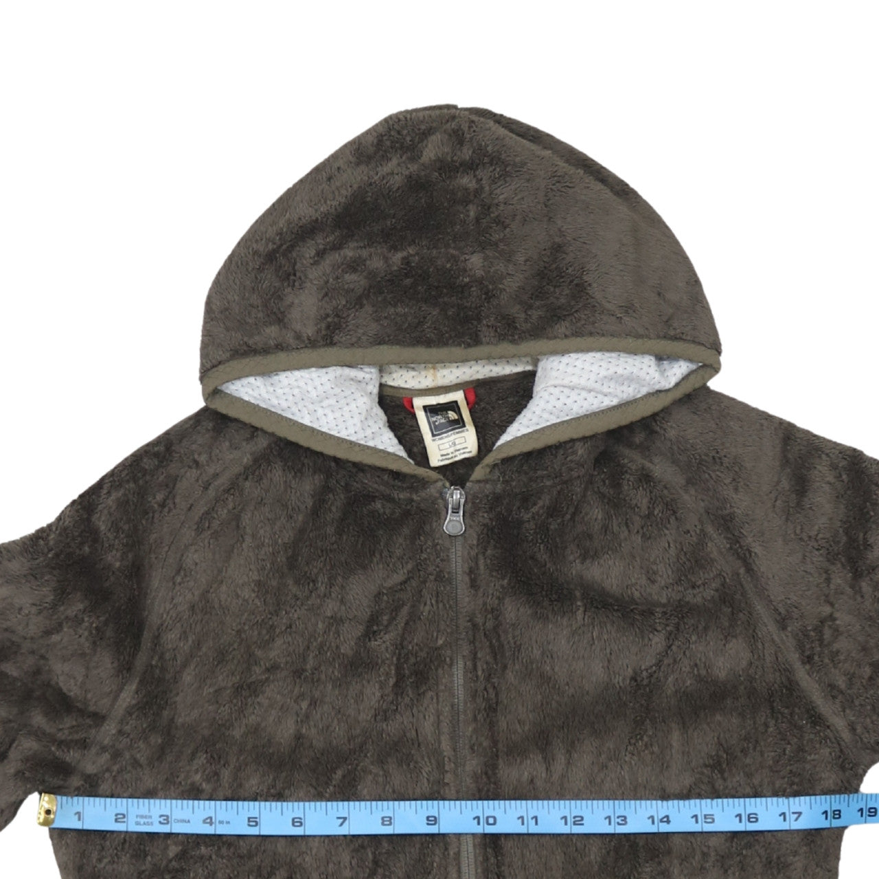 The North Face Womens Brown Full Zip Fleece Hoodie Size L