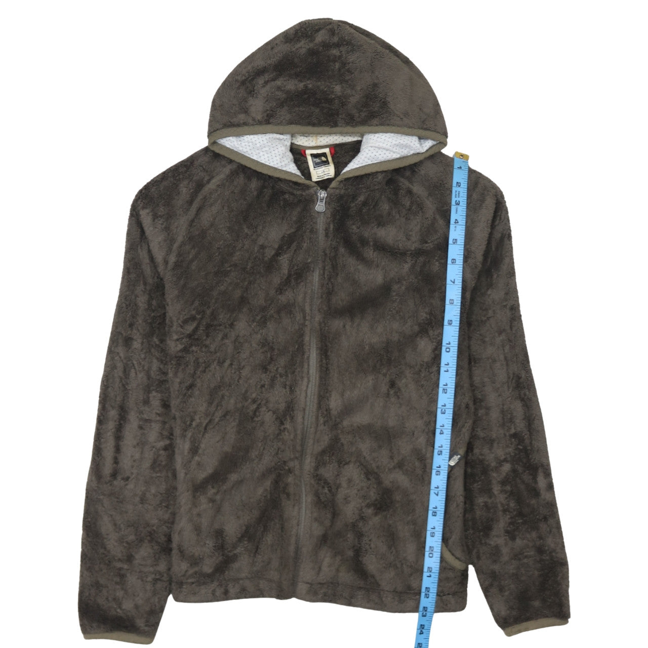 The North Face Womens Brown Full Zip Fleece Hoodie Size L