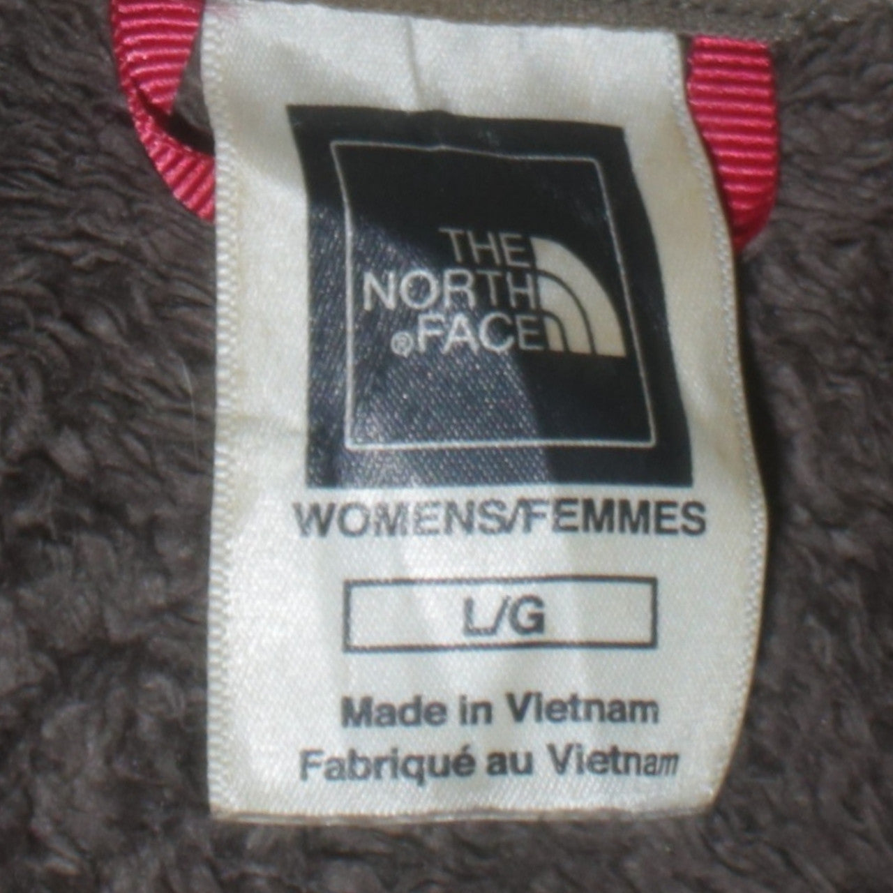 The North Face Womens Brown Full Zip Fleece Hoodie Size L