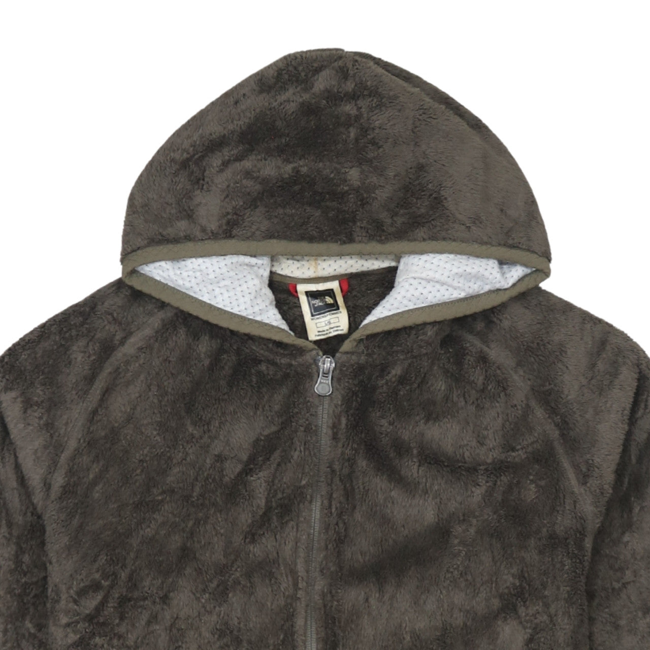 The North Face Womens Brown Full Zip Fleece Hoodie Size L