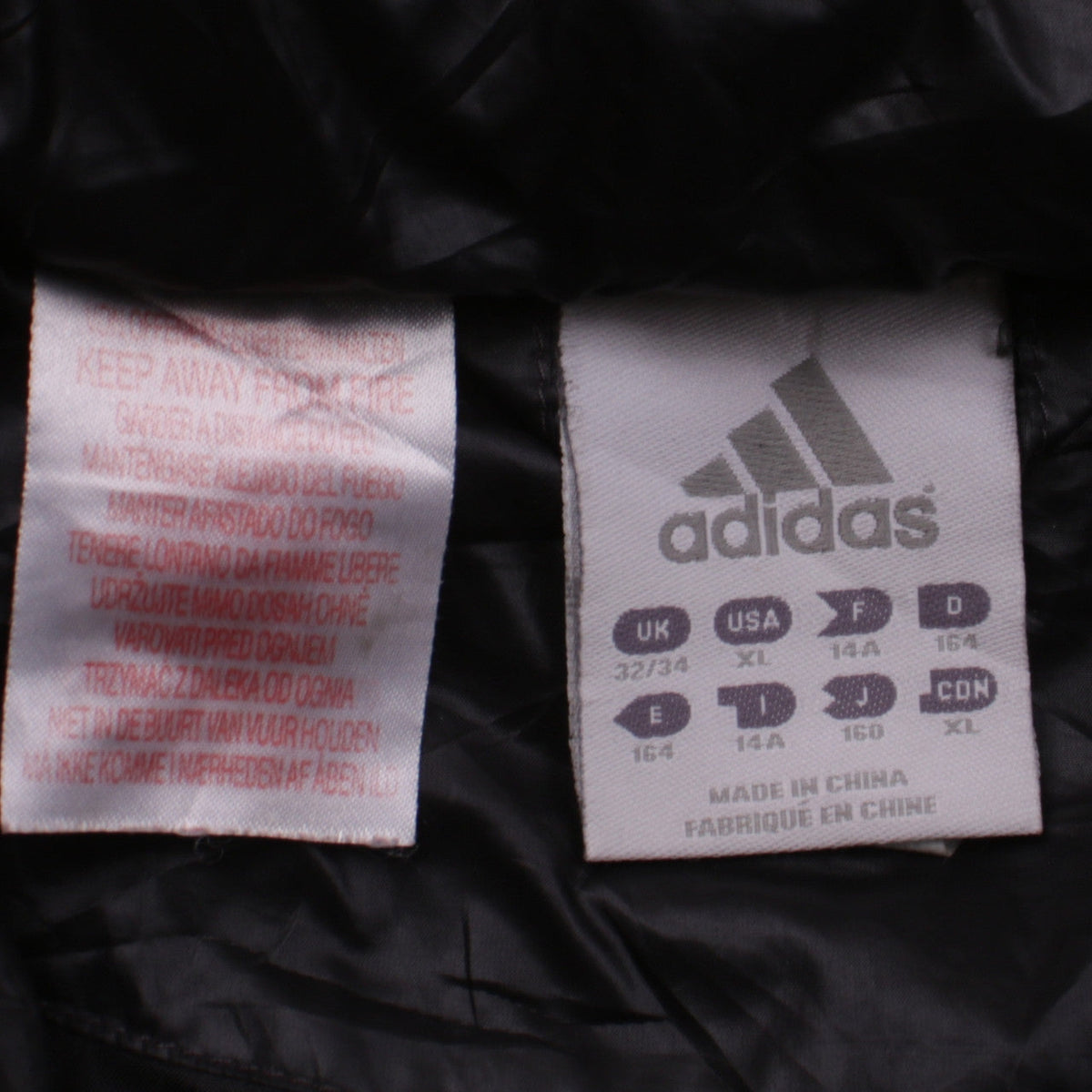 Adidas Girls Black Pink Ivory Colourblock Padded Activewear Jacket Age 14