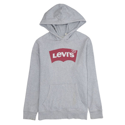 Levi's Men's Grey Pullover Hoodie S Classic Logo Sweatshirt