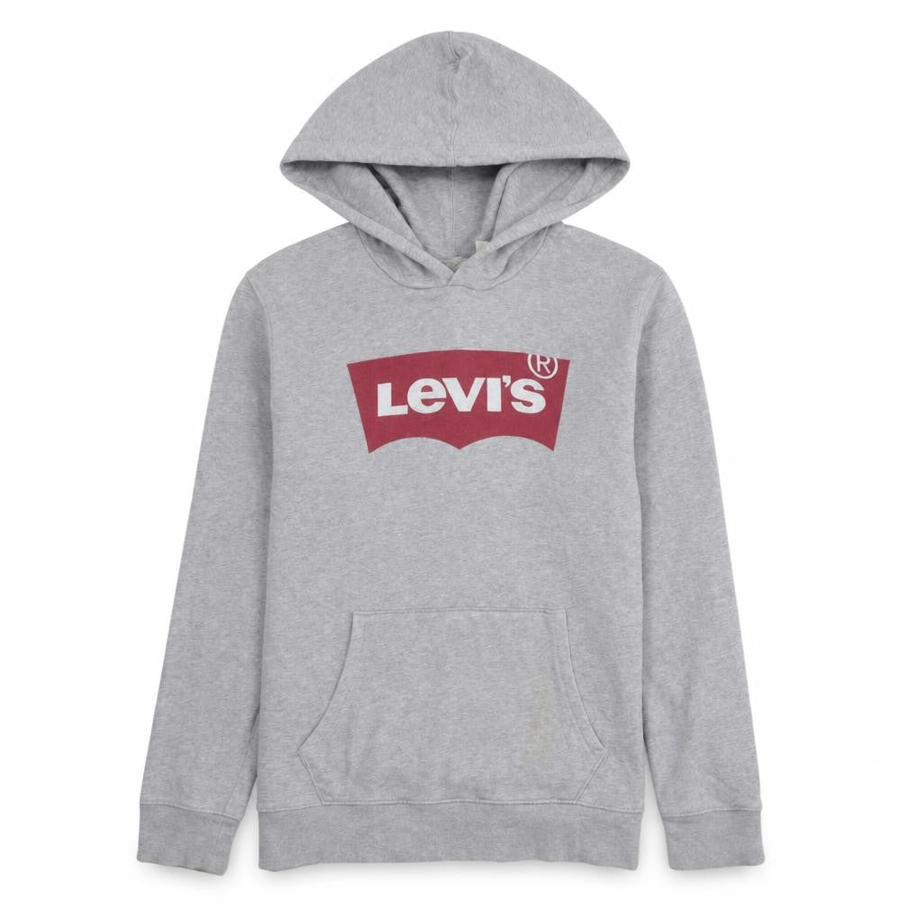 Levi's Men's Grey Pullover Hoodie S Classic Logo Sweatshirt