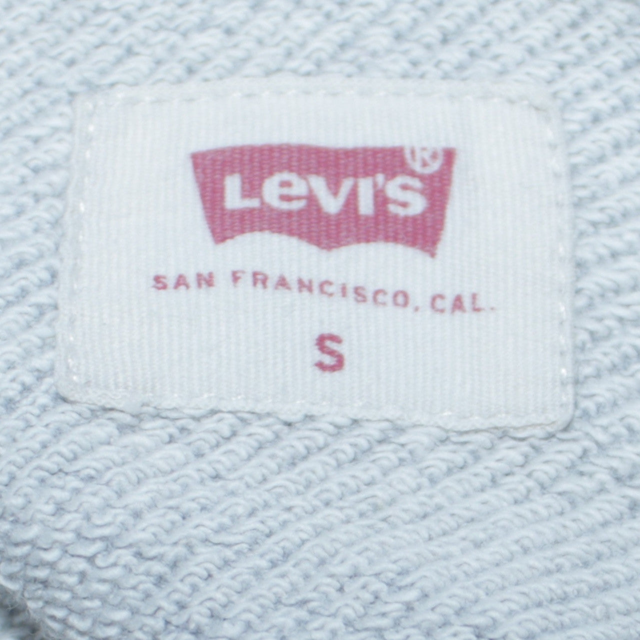 Levi's Men's Grey Pullover Hoodie S Classic Logo Sweatshirt