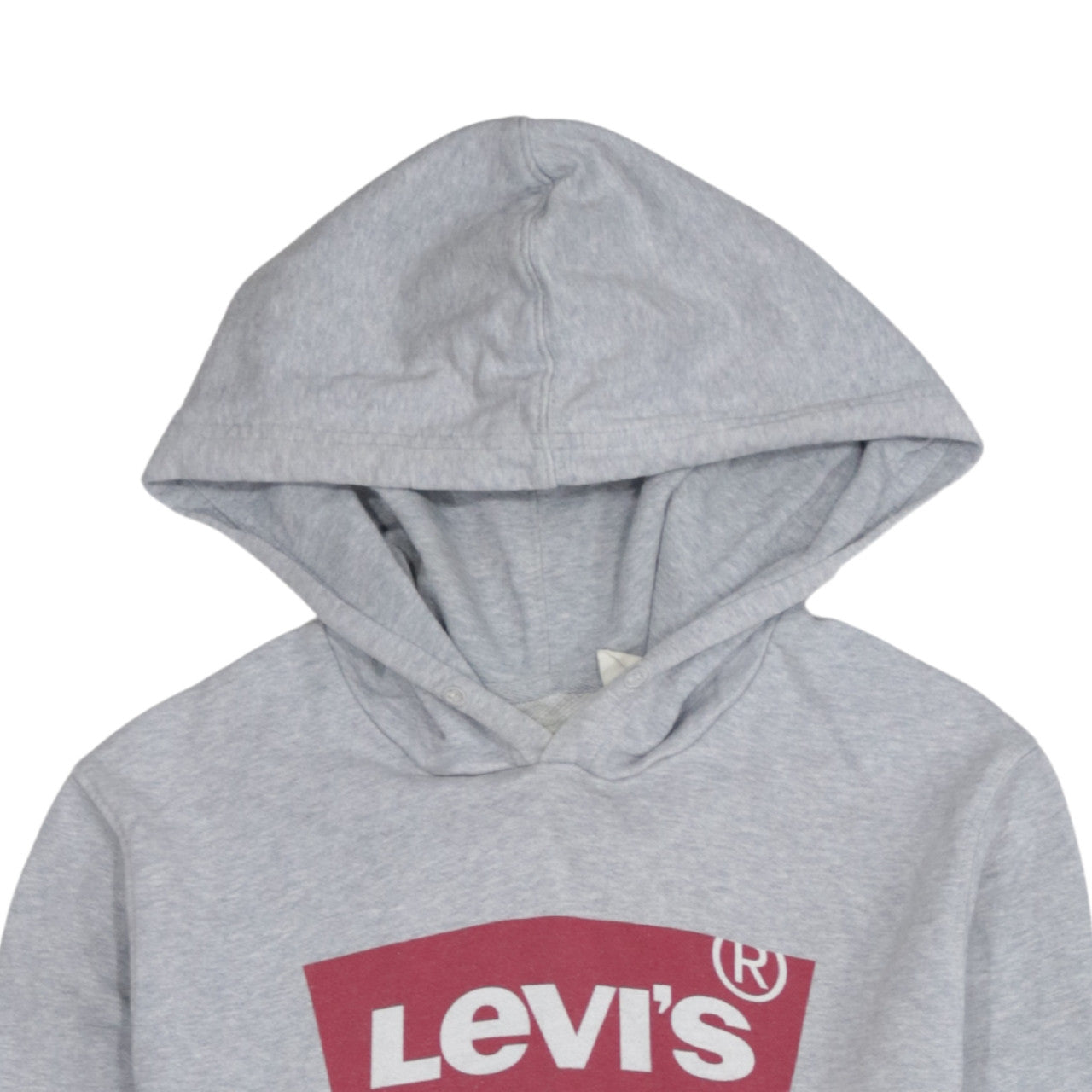 Levi's Men's Grey Pullover Hoodie S Classic Logo Sweatshirt