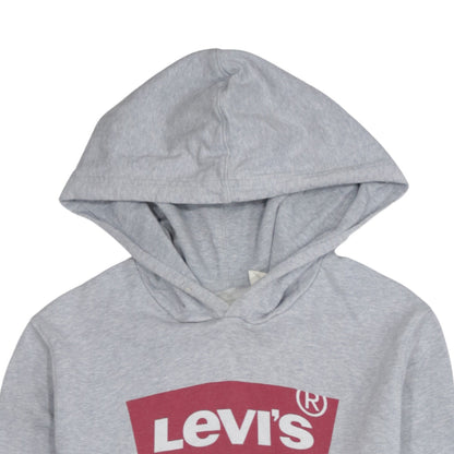 Levi's Men's Grey Pullover Hoodie S Classic Logo Sweatshirt
