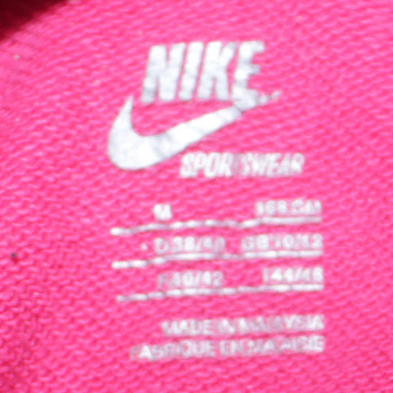 Nike Girls Pink Pullover Hoodie Medium 10-12 Years Graphic Print Hooded Sweatshirt