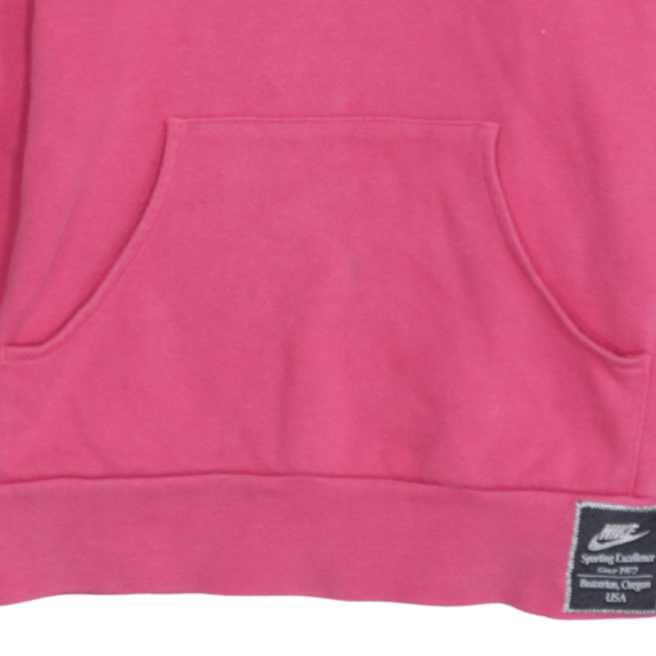 Nike Girls Pink Pullover Hoodie Medium 10-12 Years Graphic Print Hooded Sweatshirt
