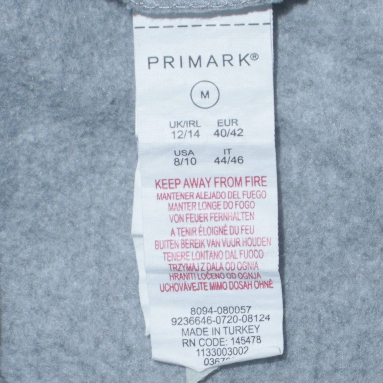 Disney Primark Women's Grey Eeyore Sweatshirt UK 12/14 Medium