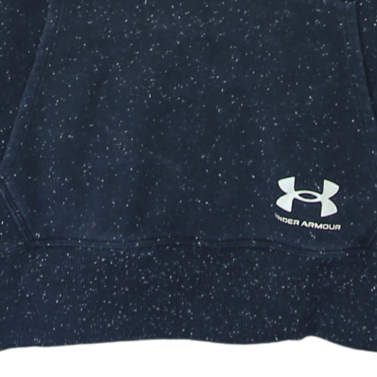 Under Armour Womens Navy Blue Speckled Pullover Hoodie Size S Loose Fit