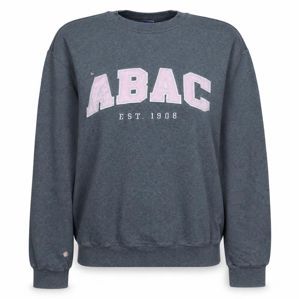 Champion Women's Grey ABAC Logo Pullover Sweatshirt Size L