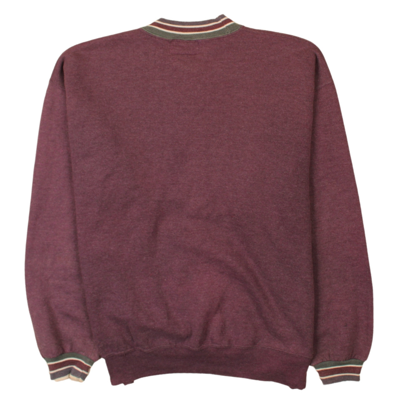 Tommy Hilfiger Women Burgundy XL Crew Neck Embroidered Sweatshirt