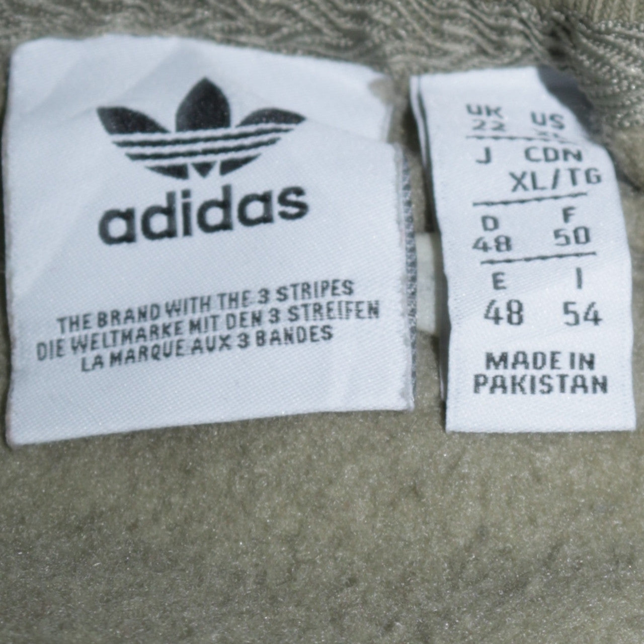 Adidas Women Khaki Green Crew Neck Pullover Sweatshirt Size 22
