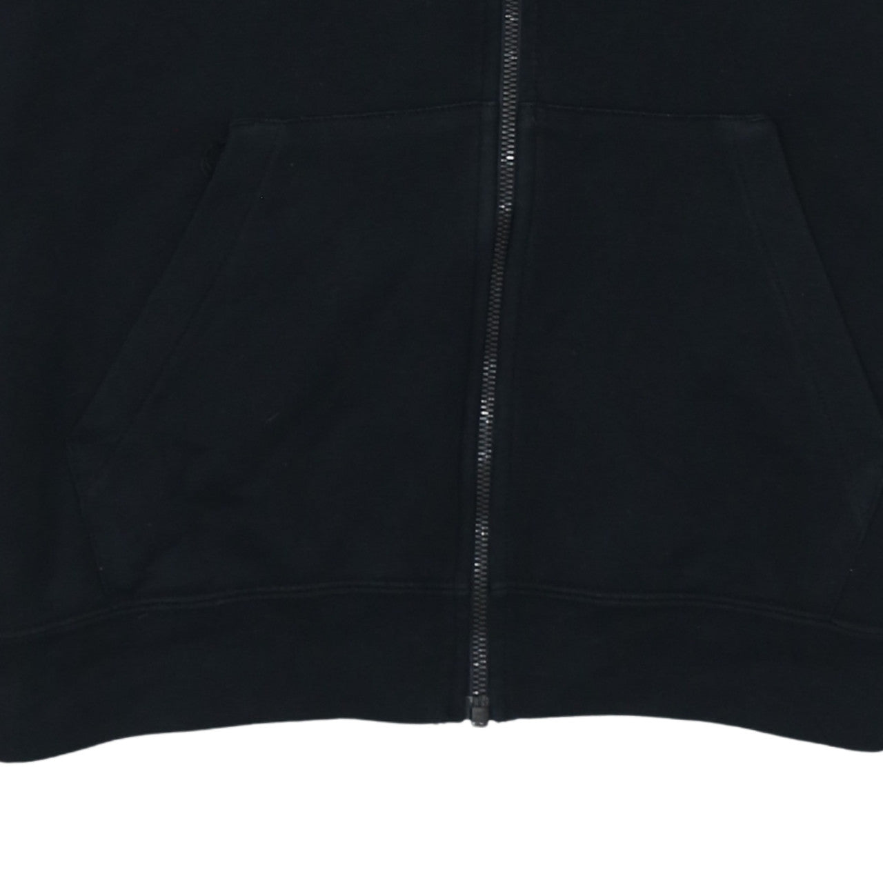 Nike Women Black Full Zip Hoodie Small Cotton Blend Lined Sportswear