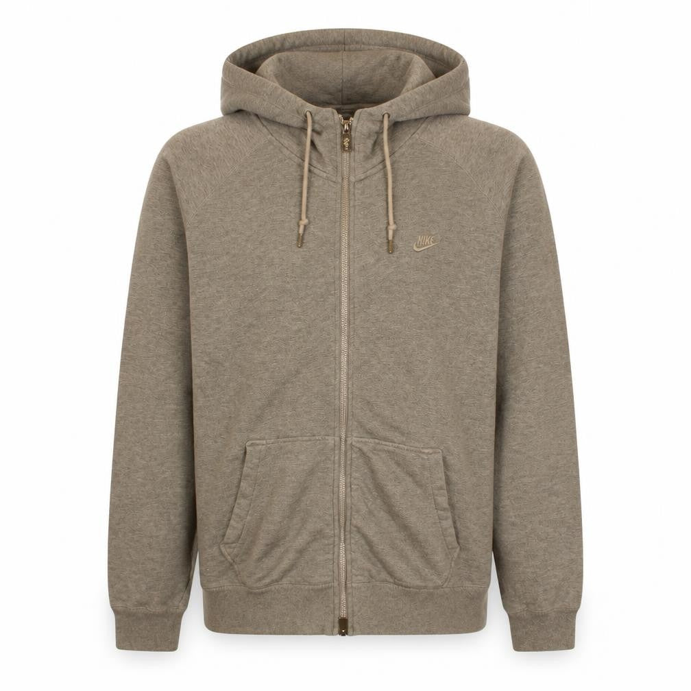 Nike Men's Grey Full Zip Hoodie XL Sportswear Sweatshirt