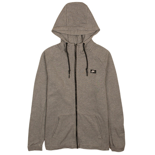 Nike Men's Grey Full Zip Hoodie Size M Regular Fit