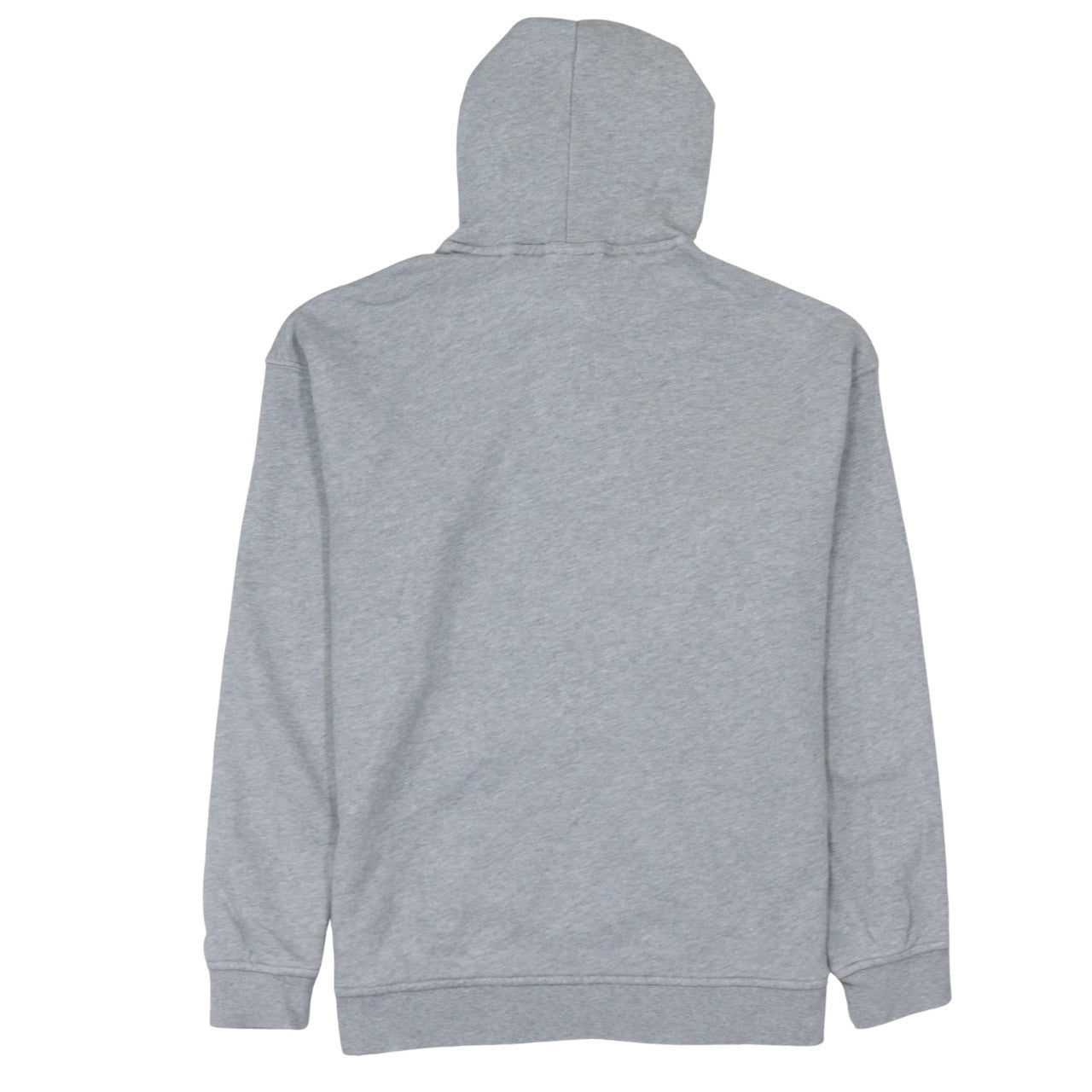 Adidas Mens Grey Pullover Hoodie L Logo Graphic Hooded Sweatshirt