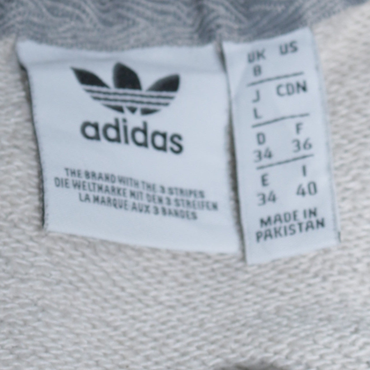 Adidas Mens Grey Pullover Hoodie L Logo Graphic Hooded Sweatshirt
