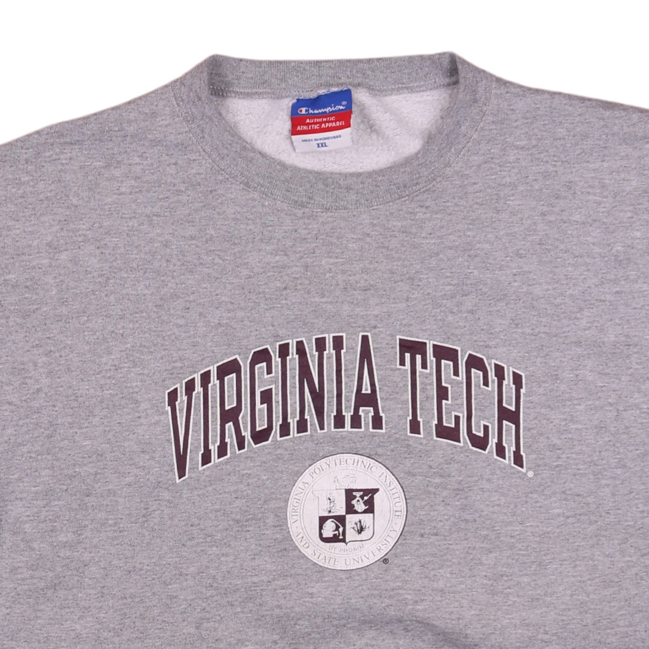 Champion Womens Grey Virginia Tech Pullover Sweatshirt XXL