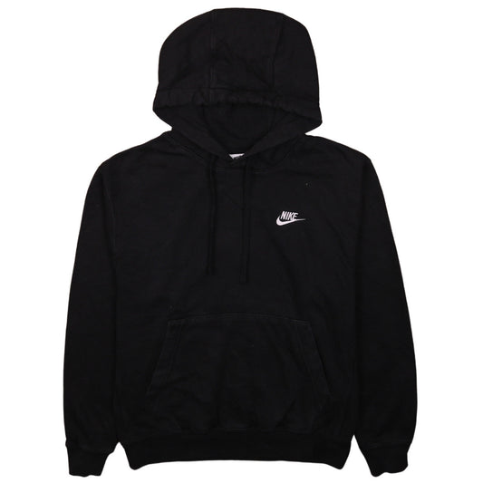 Nike Men's Black Pullover Hoodie Small Fleece Logo Sweatshirt