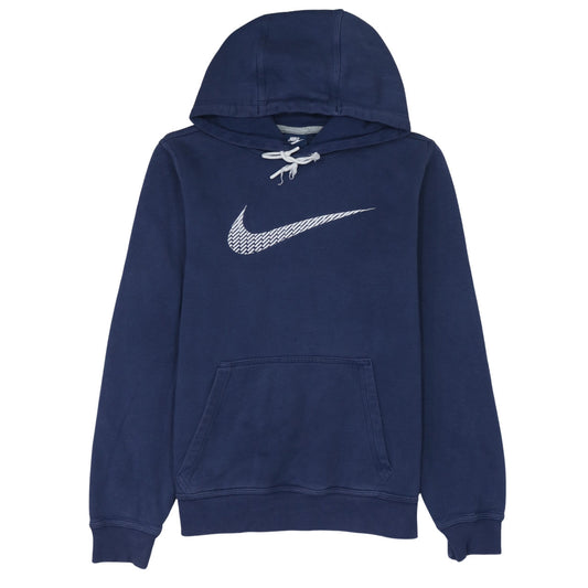 Nike Men's Blue Pullover Hoodie Regular Fit Size M Fleece Sweatshirt