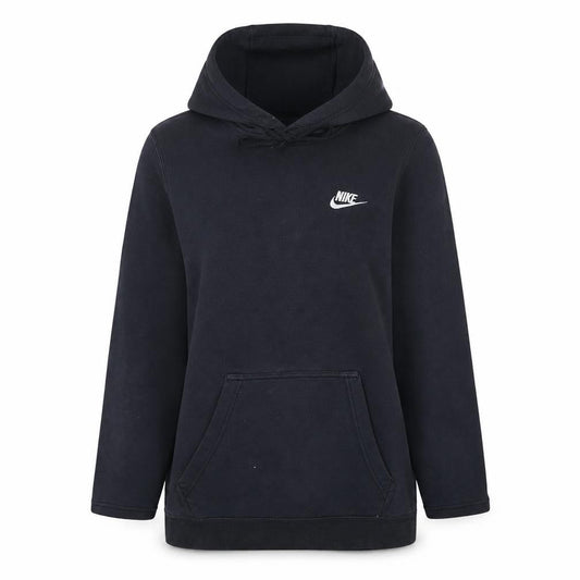 Nike Womens Black Pullover Hoodie XS Hooded Logo Cotton Blend