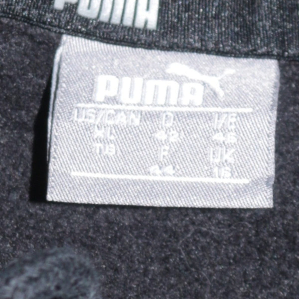 Puma Boys Black Pullover Hoodie Size 13 Years Fleece Logo Sweatshirt