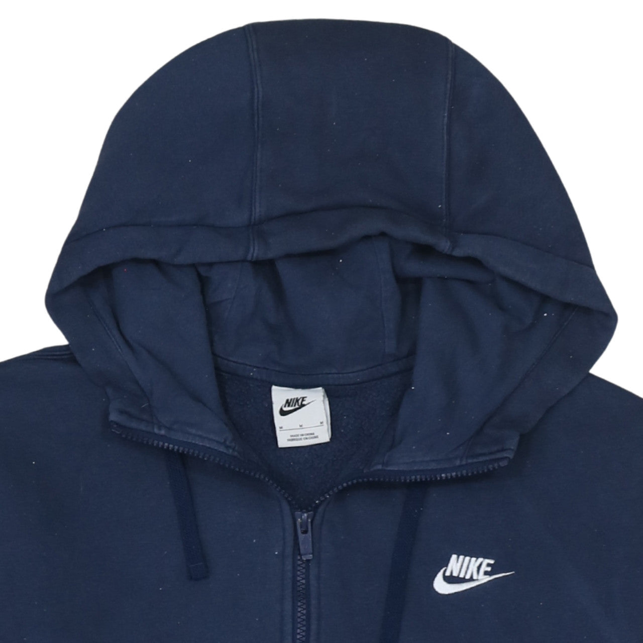 Nike Men's Blue Full Zip Hoodie Medium Fleece Sportswear
