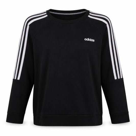 Adidas Womens Black XL Sweatshirt Crew Neck Long Sleeve Logo