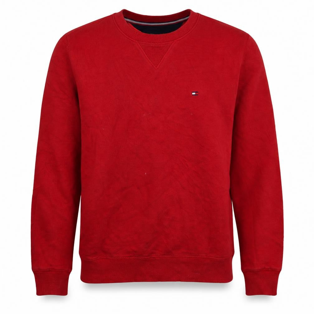 Tommy Hilfiger Mens Red XS Crew Neck Pullover Sweatshirt