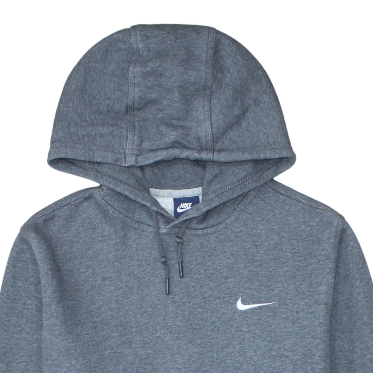 Nike Men Grey Pullover Hoodie L Regular Fit Fleece Sportswear