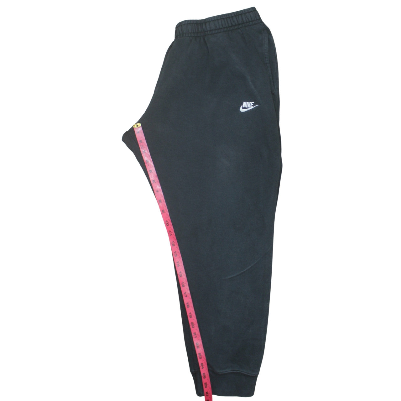 Nike Men Black Sweatpants Fleece Regular Fit Tapered Joggers M