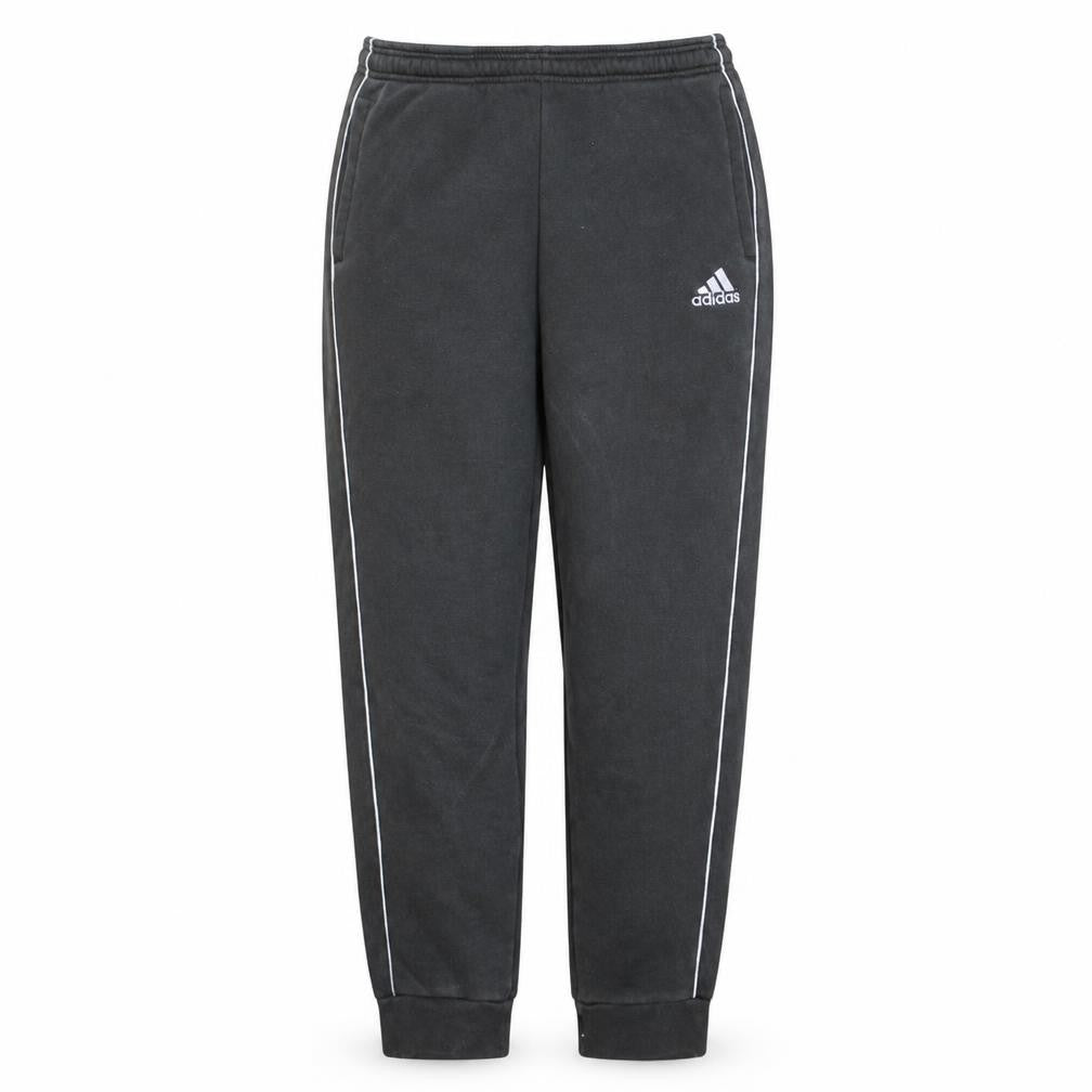 Adidas Men's Black Joggers L Regular Fit Elastic Waist Tapered