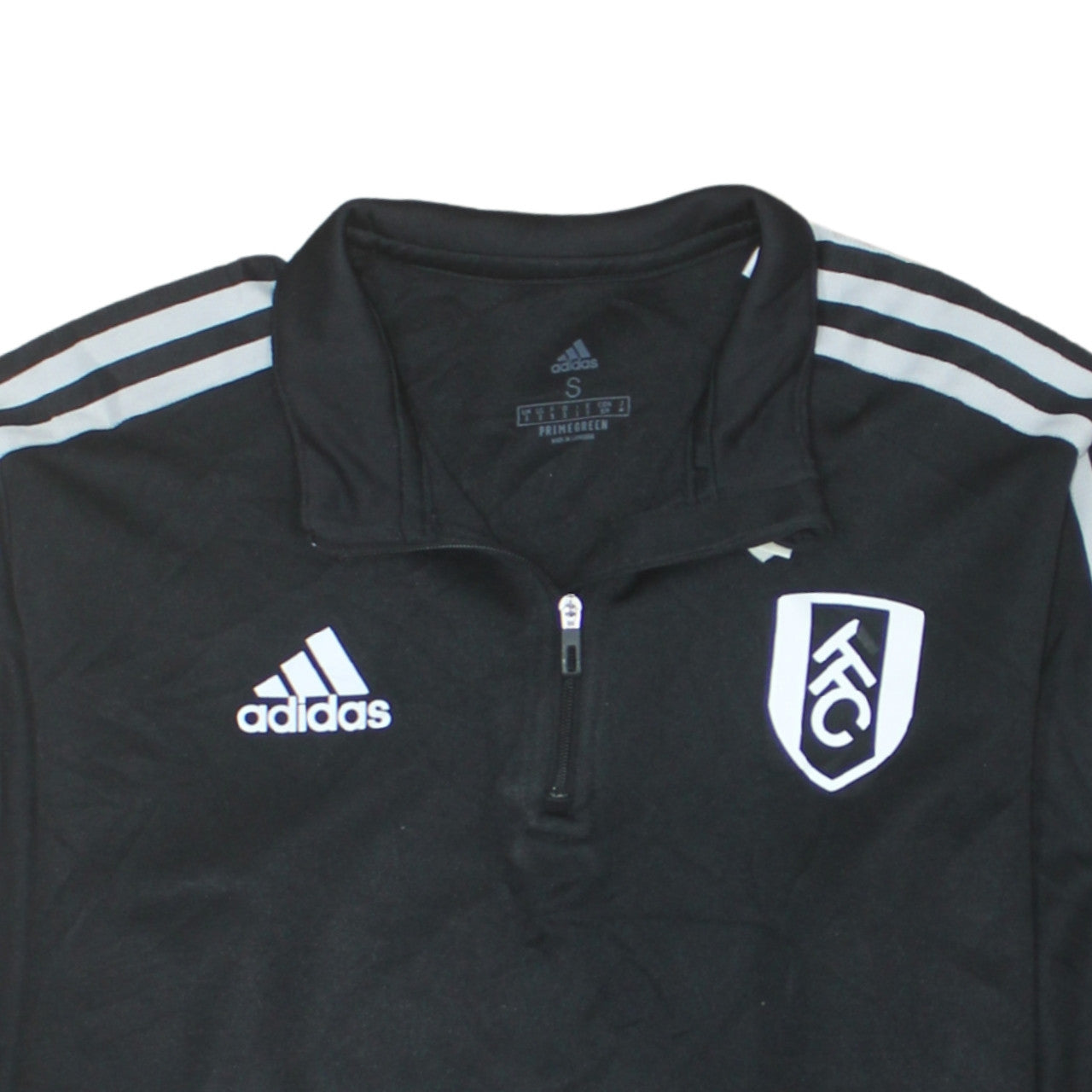 Adidas Men’s Black 1/4 Zip Fulham FC Training Sweatshirt Size S