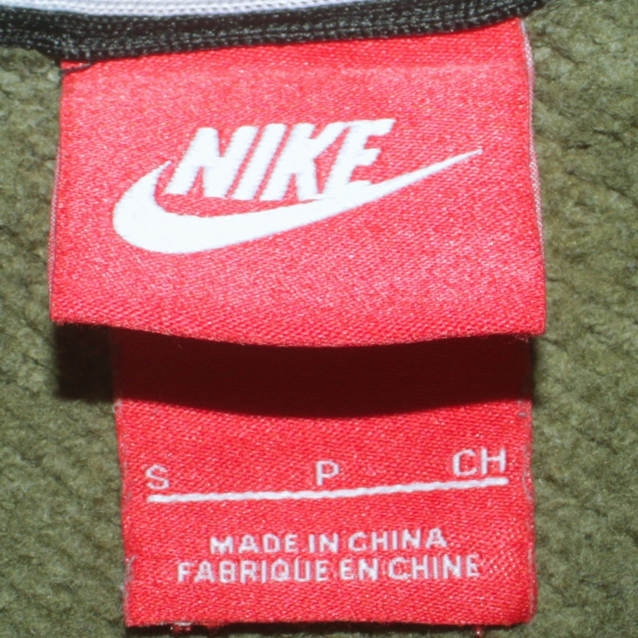 Nike Men’s Green Air Logo Crew Neck Pullover Sweatshirt Small