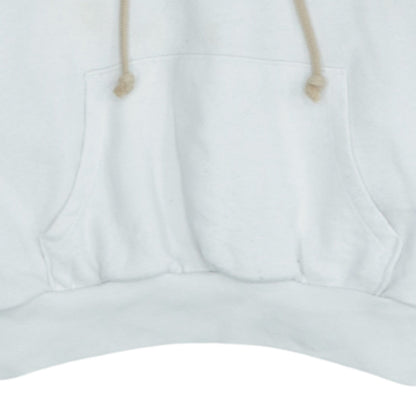 Levi's Womens White XS Pullover Hoodie Logo Front Cotton Blend